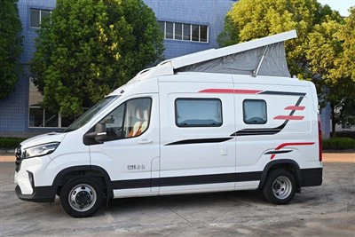 Starlight maxus vanlife pop-top gwersyllwr fan